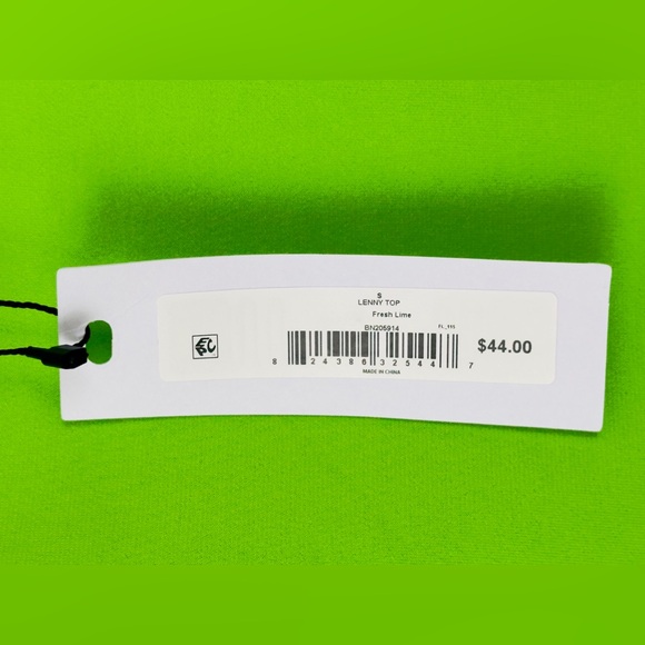 Steve Madden Lime Green “Lenny” Ruched Adjustable Spaghetti Strap Top Sm… - Picture 6 of 6